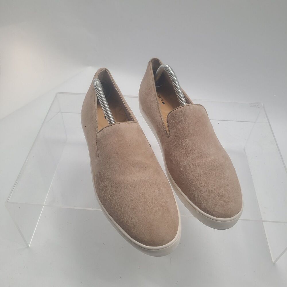 Birdies Shoes Women's 11 Tan Brown The Swift Shell Suede Slip On Sneaker Loafer